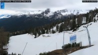Archived image Webcam Cortina d&#39;Ampezzo: World Cup slope from Rifugio Duca d&#39;Aosta 07:00