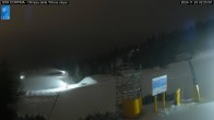 Archived image Webcam Cortina d&#39;Ampezzo: World Cup slope from Rifugio Duca d&#39;Aosta 01:00