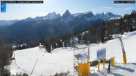 Archived image Webcam Cortina d&#39;Ampezzo: World Cup slope from Rifugio Duca d&#39;Aosta 09:00