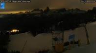 Archived image Webcam Cortina d&#39;Ampezzo: World Cup slope from Rifugio Duca d&#39;Aosta 23:00