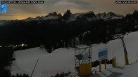 Archived image Webcam Cortina d&#39;Ampezzo: World Cup slope from Rifugio Duca d&#39;Aosta 03:00