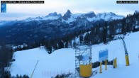 Archived image Webcam Cortina d&#39;Ampezzo: World Cup slope from Rifugio Duca d&#39;Aosta 07:00