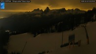 Archived image Webcam Cortina d&#39;Ampezzo: World Cup slope from Rifugio Duca d&#39;Aosta 23:00