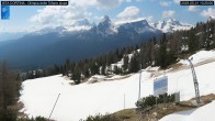 Archived image Webcam Cortina d&#39;Ampezzo: World Cup slope from Rifugio Duca d&#39;Aosta 09:00