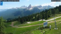 Archived image Webcam Cortina d&#39;Ampezzo: World Cup slope from Rifugio Duca d&#39;Aosta 13:00