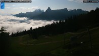 Archived image Webcam Cortina d&#39;Ampezzo: World Cup slope from Rifugio Duca d&#39;Aosta 23:00