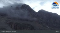 Archiv Foto Webcam Cortina d&#39;Ampezzo: Bergstation Gondelbahn Col Drusciè / Ra Valles 00:00