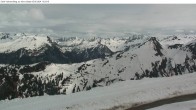 Archiv Foto Webcam Silvretta Montafon: Sicht von Valisera Berg auf Nova Stoba 13:00