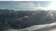 Archiv Foto Webcam Silvretta Montafon: Sicht von Valisera Berg auf Nova Stoba 07:00