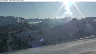 Archiv Foto Webcam Silvretta Montafon: Sicht von Valisera Berg auf Nova Stoba 07:00