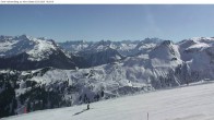 Archiv Foto Webcam Silvretta Montafon: Sicht von Valisera Berg auf Nova Stoba 09:00