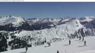 Archiv Foto Webcam Silvretta Montafon: Sicht von Valisera Berg auf Nova Stoba 11:00