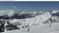 Archiv Foto Webcam Silvretta Montafon: Sicht von Valisera Berg auf Nova Stoba 13:00