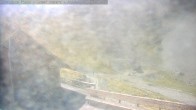 Archiv Foto Webcam Ohau Snowfields: Blick auf die Skihütte 17:00