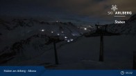 Archived image Webcam Stuben: Albona (Ski Arlberg) 00:00