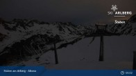 Archived image Webcam Stuben: Albona (Ski Arlberg) 04:00