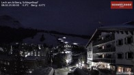 Archived image Webcam Hotel Schmelzhof at Lech 23:00