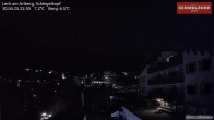 Archived image Webcam Hotel Schmelzhof at Lech 21:00