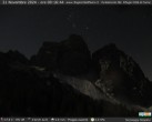 Archived image Webcam mountain restaurant Rifugio Città di Fiume 23:00