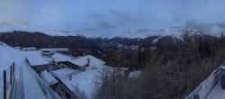 Archived image Webcam Panoramic view See - Top Station Medrigjoch 06:00