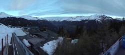 Archived image Webcam Panoramic view See - Top Station Medrigjoch 05:00