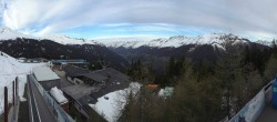 Archived image Webcam Panoramic view See - Top Station Medrigjoch 06:00
