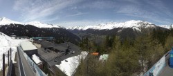 Archived image Webcam Panoramic view See - Top Station Medrigjoch 11:00