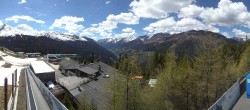 Archived image Webcam Panoramic view See - Top Station Medrigjoch 13:00