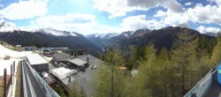 Archived image Webcam Panoramic view See - Top Station Medrigjoch 15:00