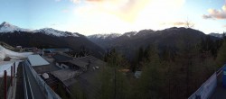 Archived image Webcam Panoramic view See - Top Station Medrigjoch 19:00
