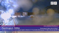 Archived image Webcam Faschina Pass, base station "Stafelalpbahn" 23:00