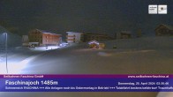 Archived image Webcam Faschina Pass, base station "Stafelalpbahn" 01:00