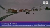 Archived image Webcam Faschina Pass, base station "Stafelalpbahn" 06:00