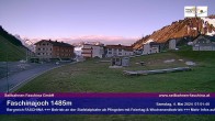Archived image Webcam Faschina Pass, base station "Stafelalpbahn" 06:00