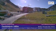 Archived image Webcam Faschina Pass, base station "Stafelalpbahn" 09:00