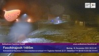 Archived image Webcam Faschina Pass, base station "Stafelalpbahn" 23:00