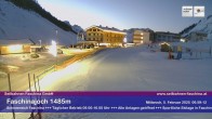 Archived image Webcam Faschina Pass, base station "Stafelalpbahn" 06:00