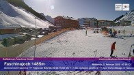 Archived image Webcam Faschina Pass, base station "Stafelalpbahn" 09:00