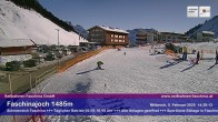 Archived image Webcam Faschina Pass, base station "Stafelalpbahn" 13:00