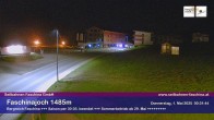 Archived image Webcam Faschina Pass, base station "Stafelalpbahn" 23:00