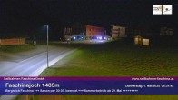Archived image Webcam Faschina Pass, base station "Stafelalpbahn" 03:00