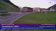 Archived image Webcam Faschina Pass, base station "Stafelalpbahn" 05:00
