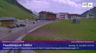 Archived image Webcam Faschina Pass, base station "Stafelalpbahn" 13:00