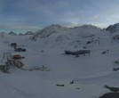 Archiv Foto Webcam Pitztaler Gletscher: Bergstation Gletscherexpress 17:00