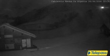 Archived image Webcam Base station of the Cabainaira skilift 01:00