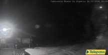 Archived image Webcam Base station of the Cabainaira skilift 23:00