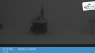 Archived image Webcam Schmittenhöhe: View Chapel 01:00