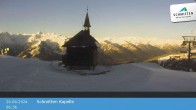 Archived image Webcam Schmittenhöhe: View Chapel 06:00