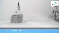 Archived image Webcam Schmittenhöhe: View Chapel 09:00