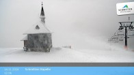 Archived image Webcam Schmittenhöhe: View Chapel 11:00